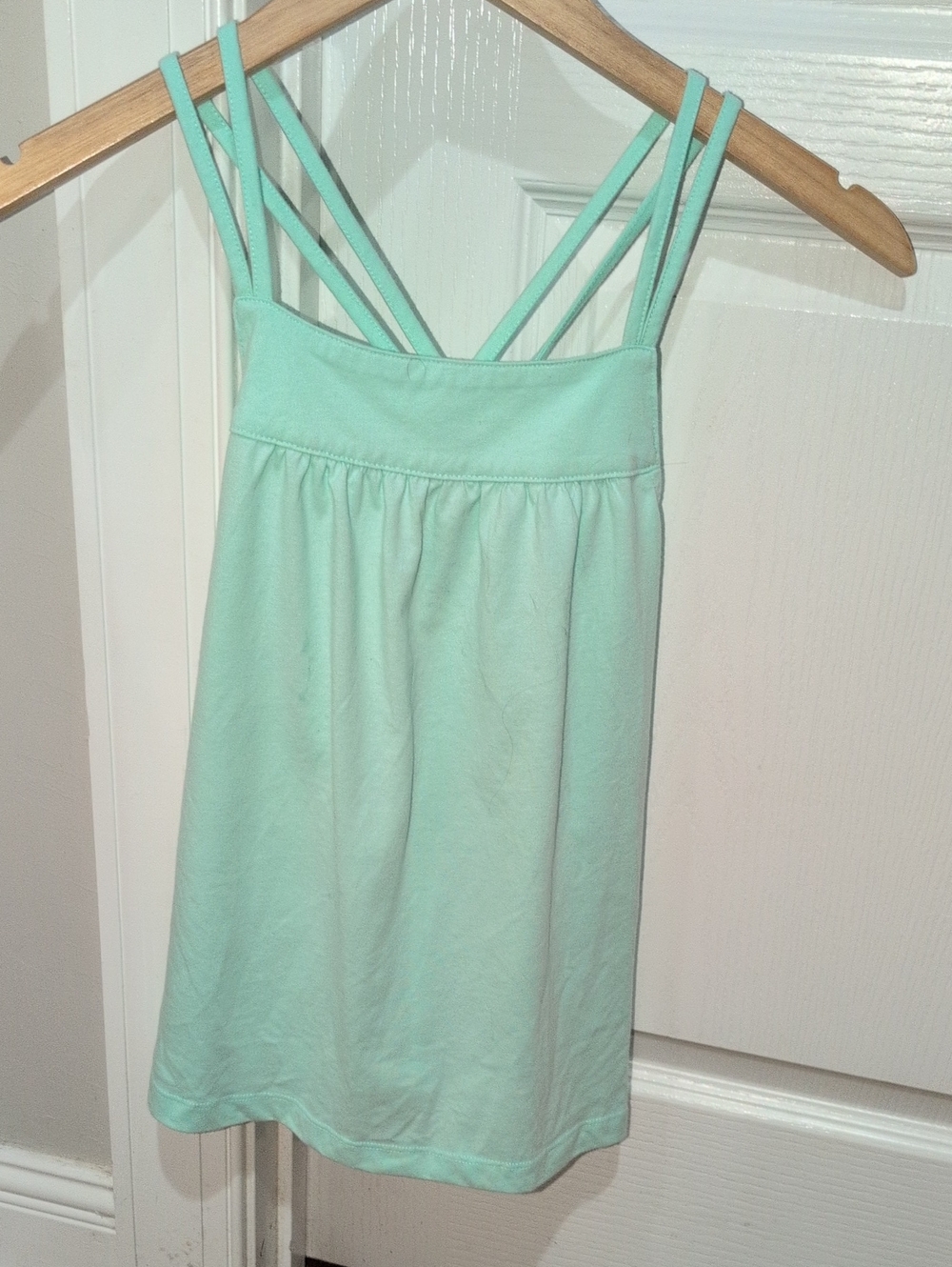 Carter's Girl's Mint Green Double-Strap Cross Back Top